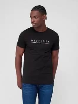 Tommy Hilfiger Hilfiger New York T-Shirt - Black, Size 2XL, Men