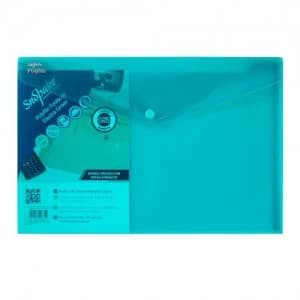 Snopake Polyfile Wallet File Foolscap Electra Green PK5