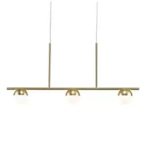 Contina Straight Bar Pendant Ceiling Light Brass, G9