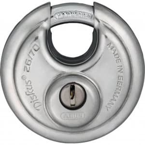 Abus 26 Series Diskus Stainless Steel Bodied Padlock Keyed Alike 70mm Standard EE0113