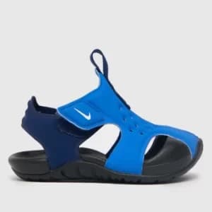 Nike Blue Sunray Protect 2 Sandals Toddler
