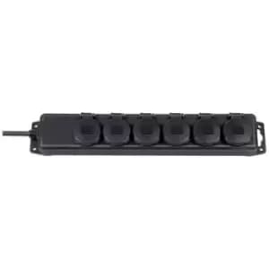 Brennenstuhl 1159970 Power strip 6x Black PG connector