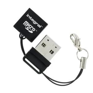Integral MicroSD Card Reader