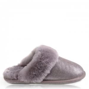 Just Sheepskin Duchess mule - Dove Sparkle