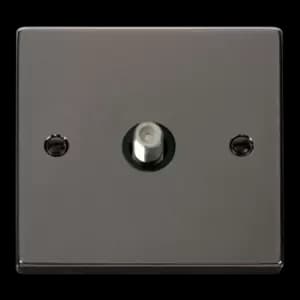 Click Scolmore Deco 1 Gang Non-Isolated Satellite Socket - VPBN156BK