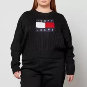 Tommy Jeans Curve Flag Logo Knit Jumper - XXL