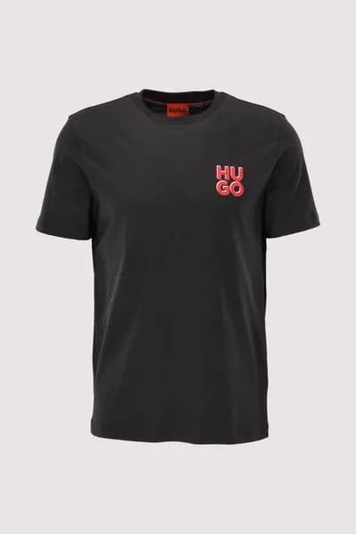 HUGO Dimoniti Chest Logo T-Shirt Black M