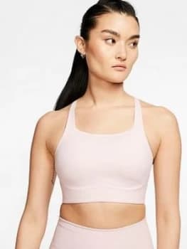 Nike Medium Support Swoosh Sports Bra - Rose