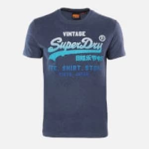 Superdry Mens Fade Store T-Shirt - Princedom Blue Marl - M