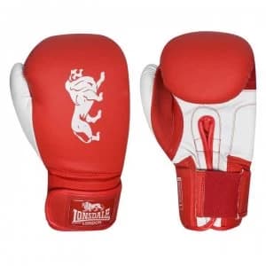 Lonsdale Spar Training Gloves - Red/White