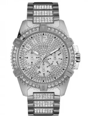 Guess Frontier Stainless Steel Crystal Dial Bracelet Watch W0799G1