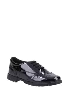 Hush Puppies Eadie Junior Patent School Shoes