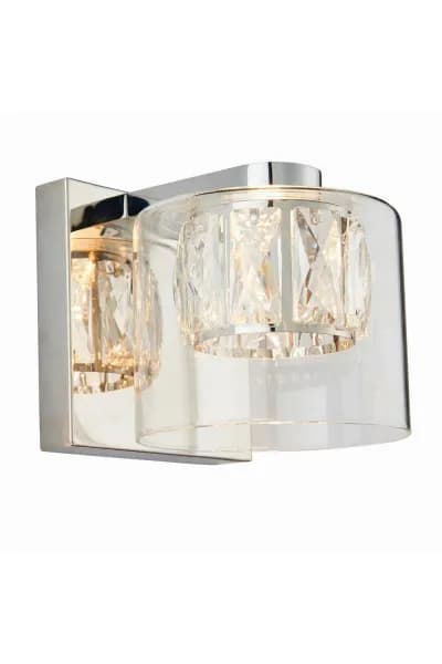 Verina 1 Light Wall Chrome Glass G9