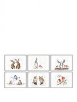 Royal Worcester Wrendale Christmas Placemats