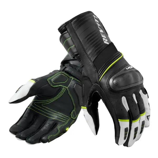 REV'IT! RSR 4 Black Gloves Neon Yellow Size XL