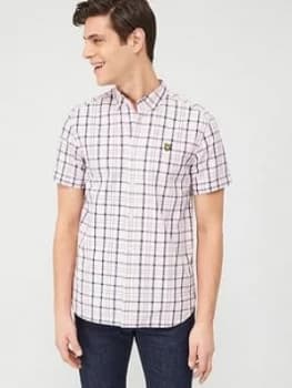 Lyle & Scott Short Sleeve Check Shirt - Strawberry