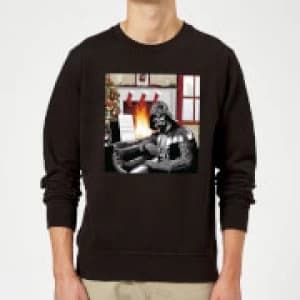 Star Wars Darth Vader Piano Player Black Christmas Sweatshirt - L - Black
