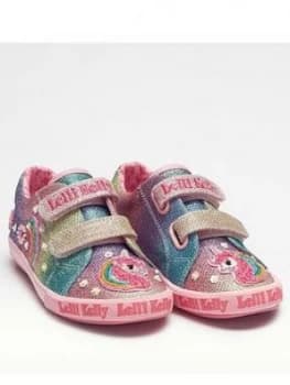 Lelli Kelly Girls Rainbow Unicorn Strap Shoe - Multi/Glitter