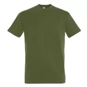 SOLS Mens Imperial Heavyweight Short Sleeve T-Shirt (3XL) (Dark Khaki)