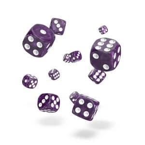 Oakie Doakie Dice D6 (Marble Purple)