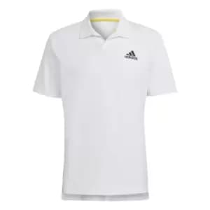 adidas Clubhouse 3-Bar Tennis Polo Shirt Mens - White
