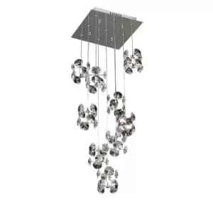 Nico Pendant 9 Light G4 Polished Chrome/Crystal, NOT LED/CFL Compatible