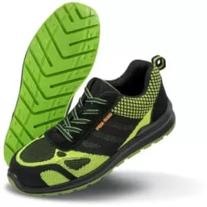Result Work-Guard Mens Hicks Safety Trainers (10 UK) (Neon Green/Black) - Neon Green/Black