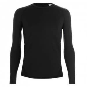 adidas Mens Alphaskin Long Sleeve T-Shirt - Black