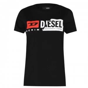 Diesel Original Logo T Shirt - 900 Black