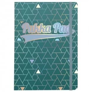 Pukka Pad Glee Journal Pad A5 Green Pack of 3 8686-GLE