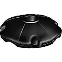 Base for Barrier Post Black 12.5 x 50 x 12.5 cm