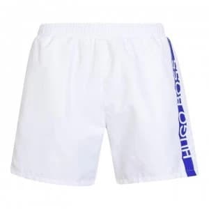 Hugo Boss Dolphin Swim Shorts White/Blue Size L Men