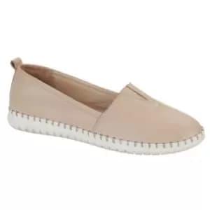 Mod Comfys Womens/Ladies Softie Leather Casual Shoes (5 UK) (Sand)
