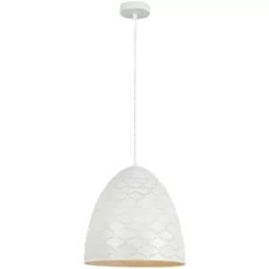 Italux Lighting - Italux Leilani Modern 1 Light Dome Pendant Ceiling Light, E27