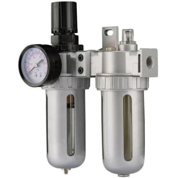 70824 1/4' BSP Combined Filter/Regulator/Lubricator Unit - Draper