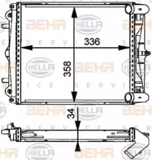 x1 Behr Heat Exchanger 8MK376713-794 Genuine replacement part for Car Made in CN