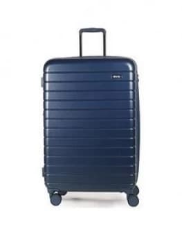 Rock Luggage Novo RDDEM 8 Wheel Large Navy Suitcase