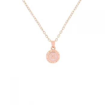 Ted Baker ELVINA Mini Button Pendant - Rose Gold- Baby Pink
