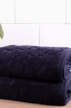 'Ingo' 100% Cotton Jacquard 2 Pack Towels