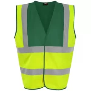 PRO RTX High Visibility Unisex Waistcoat (3XL) (Yellow/Paramedic Green) - Yellow/Paramedic Green
