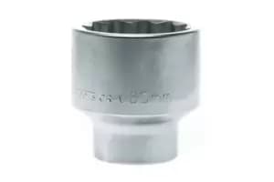 Teng Tools M110560 1" Drive - Regular 12pt Metric 60mm Socket Chrome Vanadium