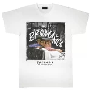 Friends Womens/Ladies Bromance Boyfriend T-Shirt (M) (White)