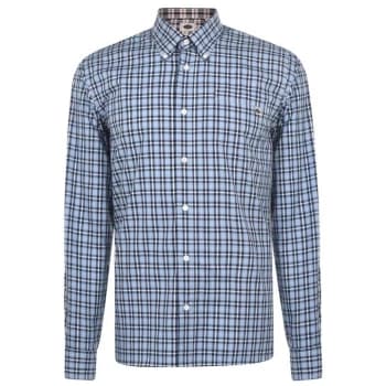 Pretty Green Leon Check Shirt - Blue