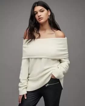 AllSaints Lea Off Shoulder Jumper