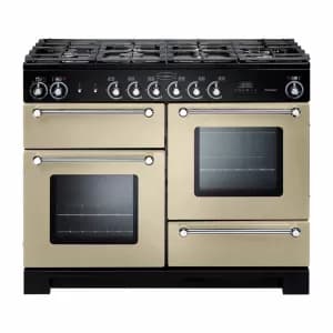 Rangemaster KCH110NGFCRC 116700 KITCHENER 110cm Gas Range Cooker CreamChrome