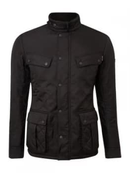 Mens Barbour Quilted international ariel polar jacket Black