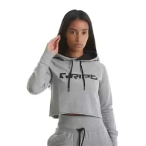 Ript Cropped Hoodie Ladies - Grey