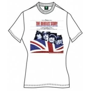 The Beatles The Beatles Story Ladies White T Shirt Small