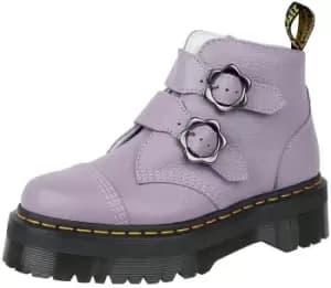 Dr. Martens Devon FLWR - Lilac Milled Nappa Biker Boot lilac