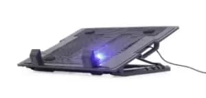 Gembird NBS-1F17T-01 notebook cooling pad 43.2cm (17") 1500 RPM Black